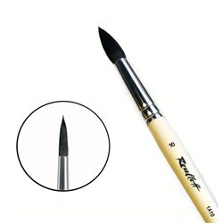 Кисть белка микс круглая №10 кор.ручка Roubloff 1A10