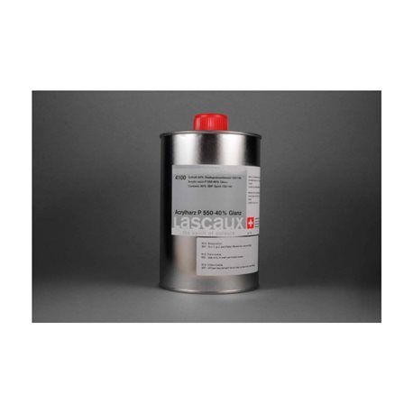 Lascaux P 550 (Plexisol), акриловая смола, 40% глянцевый раствор в уайт-спирите