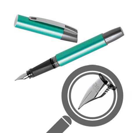Перьевая ручка Campus зеленый металлик, перо М