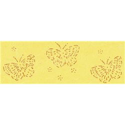 Бумага с объемным блестками 50х70 Бабочки/100 г/м