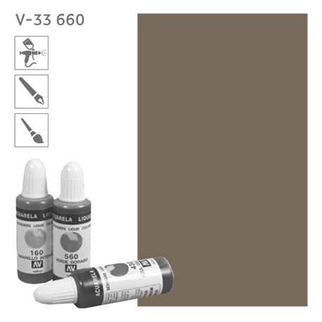 Acuarela Liquida 660 Сепия