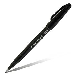Фломастер-кисть для каллиграфии Brush Sign Pen Extra Fine, черный цвет