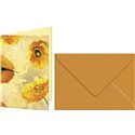 Набор открыток с конвертами А6,5 пар,"Флора",исландские маки