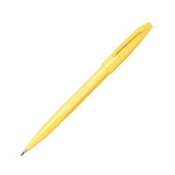 Капилярная ручка Sign Pen с фибровым пишущим узлом 2,0 мм желтые чернила