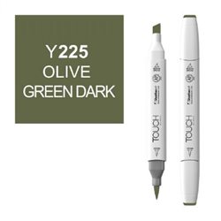 Маркер TOUCH BRUSH 225 оливковый зеленый Y225
