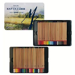Набор профессиональных цветных карандашей, 48 цветов, в жестяной упаковке