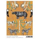 Декупажный лист "Африканские животные 1", 50 х 70