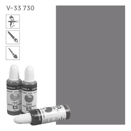Acuarela Liquida 730 Серый средний