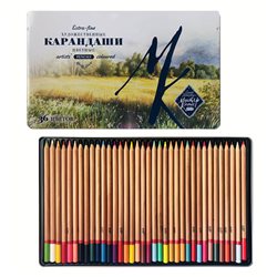 Набор профессиональных цветных карандашей, 36 цветов, в жестяной упаковке