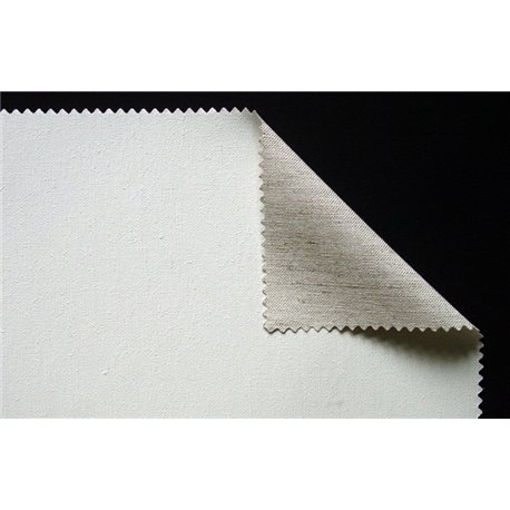 Холст грунт./ 398 гр/м2 (Лен-58%,хлопок-14% полиэстер-28%) ш.210 см мелкозернистый