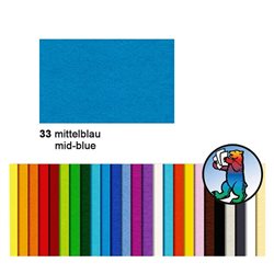 Картон цветной 50*70 Синий средний / 130 гр/м