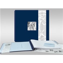 Альбом для Scrapbooking "Синий", 30,5х30,5 см, 10 кармашков/ файлов