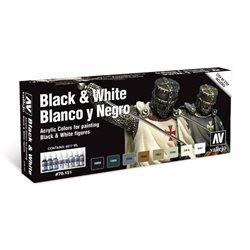 Набор Model Color №51 BLACK & WHITE (8цв.)