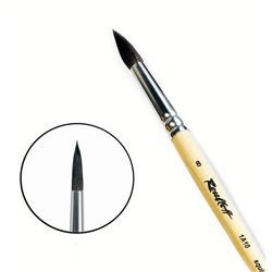 Кисть белка микс круглая №8 кор.ручка Roubloff 1A10