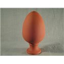 Заготовка Яйцо среднее из красной глины 13,5 х 7 см.