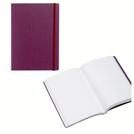 Ноотбук фиолетовый с резинкой А5, 80 листов 85 г/м2