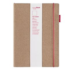 Блокнот в клетку SenseBook Red Rubber L/ 20,5х28,5 см/ A4, 158 страниц