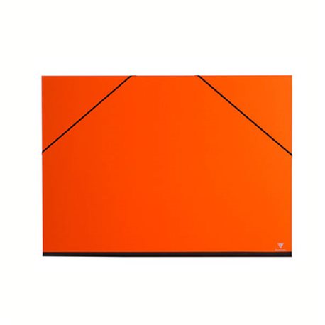 Папка для хранения работ 52х72/ картон, с резинк./ оранжевая