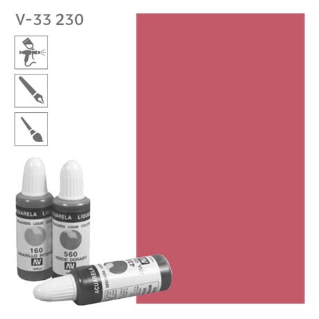 Acuarela Liquida 230 Красный темный
