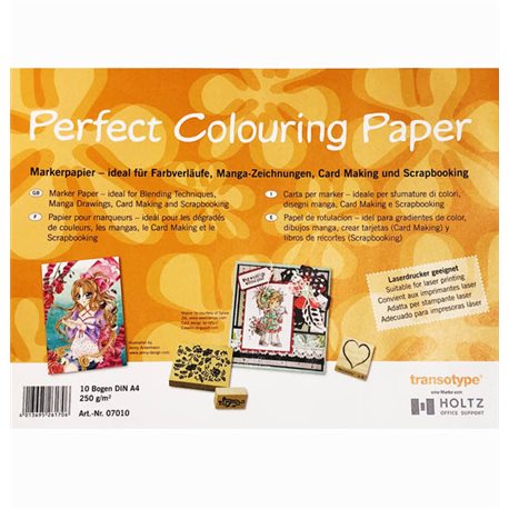Бумага Perfect Colouring А4 для маркеров 10л., 250 г/м