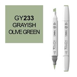 Маркер TOUCH BRUSH 233 серо-зеленый оливка GY233