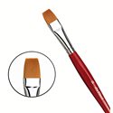 Синтетика плоская коричневая COSMOTOP-SPIN №14 /короткая красная ручка
