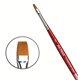 Синтетика плоская коричневая COSMOTOP-SPIN №2 /короткая красная ручка