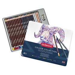 Набор "Colour Collection" /цв.карандаши,пастель /24 шт в мет.кор.