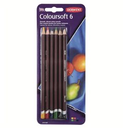 Набор цветных карандашей "Coloursoft" /6цв.в блистере