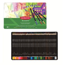 Набор цветных карандашей "Academy" 36 цветов в метал.коробке