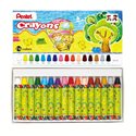 Восковые мелки Pentel Crayons в картоне 16 шт