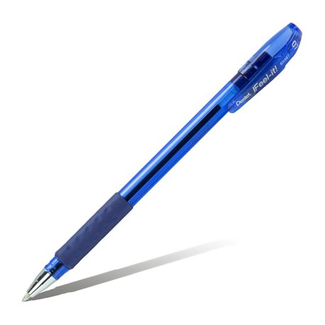 Шарик. ручка Feel it!, металлич. наконечник, 3-х гранная зона захвата,синий стержень, 0.7мм
