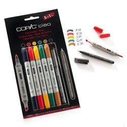 Набор маркеров "COPIC CIAO Hue Colors" (5+1 шт)