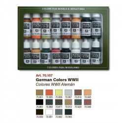 Набор №7 Vallejo German Colors WWII (16 цветов)