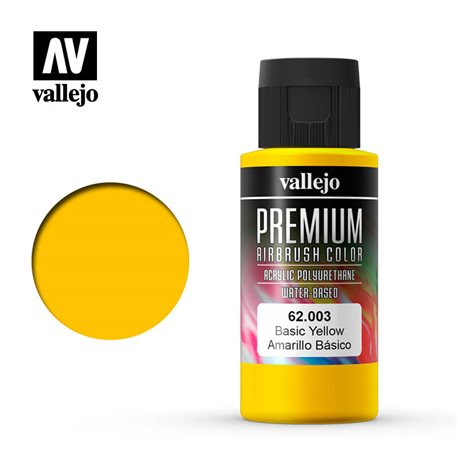 Краска акрил-уретановая Vallejo Premium/ желтый основной