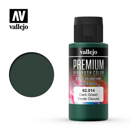 Краска акрил-уретановая Vallejo Premium/ зеленый темный
