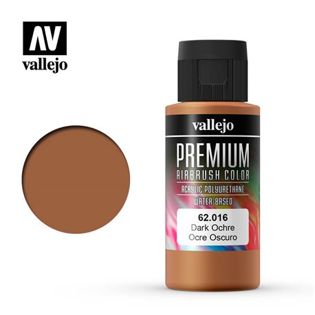 Краска акрил-уретановая Vallejo Premium/ охра темная