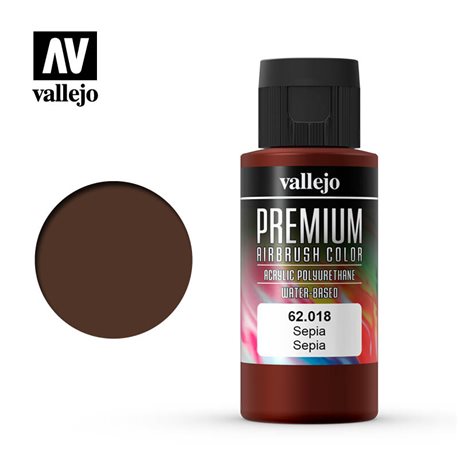 Краска акрил-уретановая Vallejo Premium/ сепия