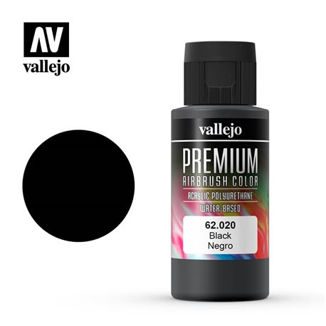 Краска акрил-уретановая Vallejo Premium/ черный