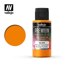 Краска акрил-уретановая Vallejo Premium/ оранжевый флуо