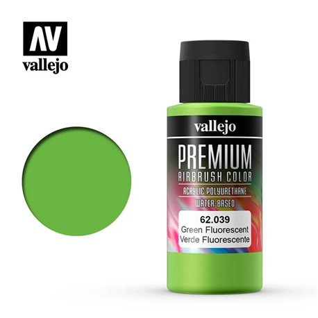 Краска акрил-уретановая Vallejo Premium/ зеленый флуо