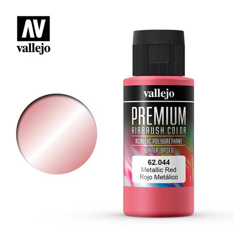 Краска акрил-уретановая Vallejo Premium/ металлик красный