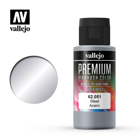 Краска акрил-уретановая Vallejo Premium/ сталь