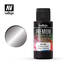 Краска акрил-уретановая Vallejo Premium/ металлик черный