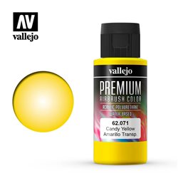 Краска акрил-уретановая Vallejo Premium/ желтый candy