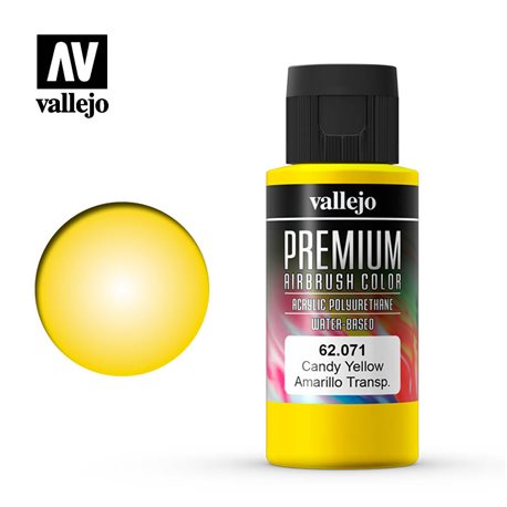 Краска акрил-уретановая Vallejo Premium/ желтый candy
