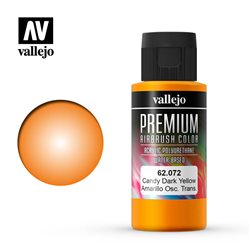 Краска акрил-уретановая Vallejo Premium/ желтый candy темный