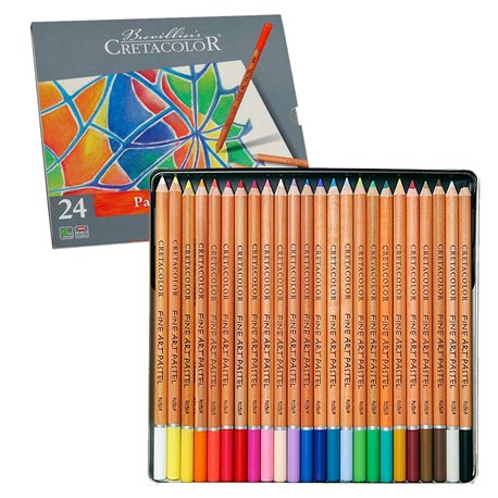 Набор пастельных карандашей FINE ART PASTEL, в металлической коробке, 24 цвета