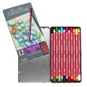 Набор профессиональных цветных карандашей "KARMINA", 12 цветов в металлической коробке с картонной обложкой