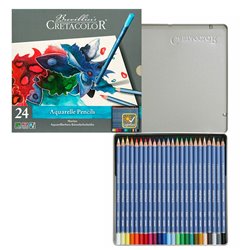 Набор аварельных карандашей MARINO, металлическая коробка, 24 цвета